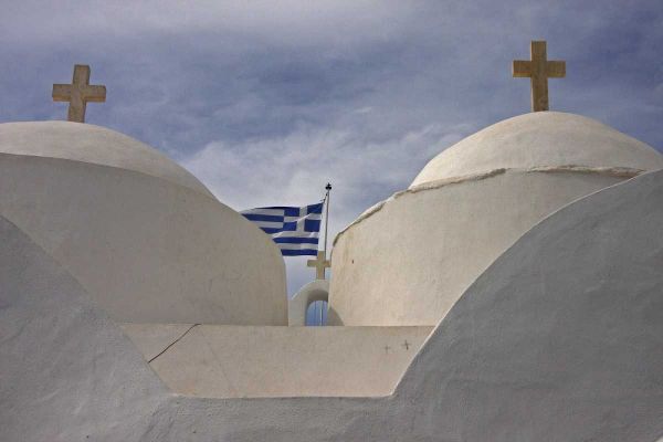 Greece, Cyclades, Vathi Greek Orthodox church